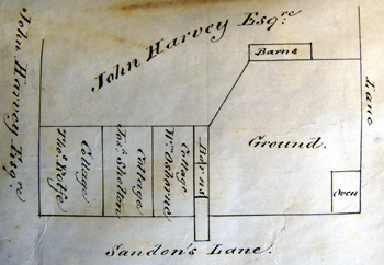 Map from the conveyance of 1842 [HY449]